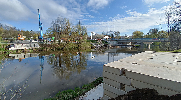 Havlíčkův Brod začal stavět provizorní most, hlavní tah se zcela uzavře v květnu